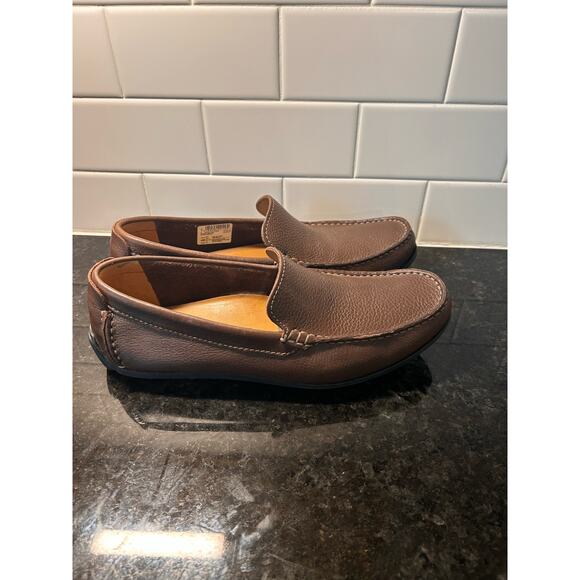 Clarks Oswick Plain Men’s Leather Slip on Driving Shoes‎ Career Brown Size 9.5 - Picture 4 of 10